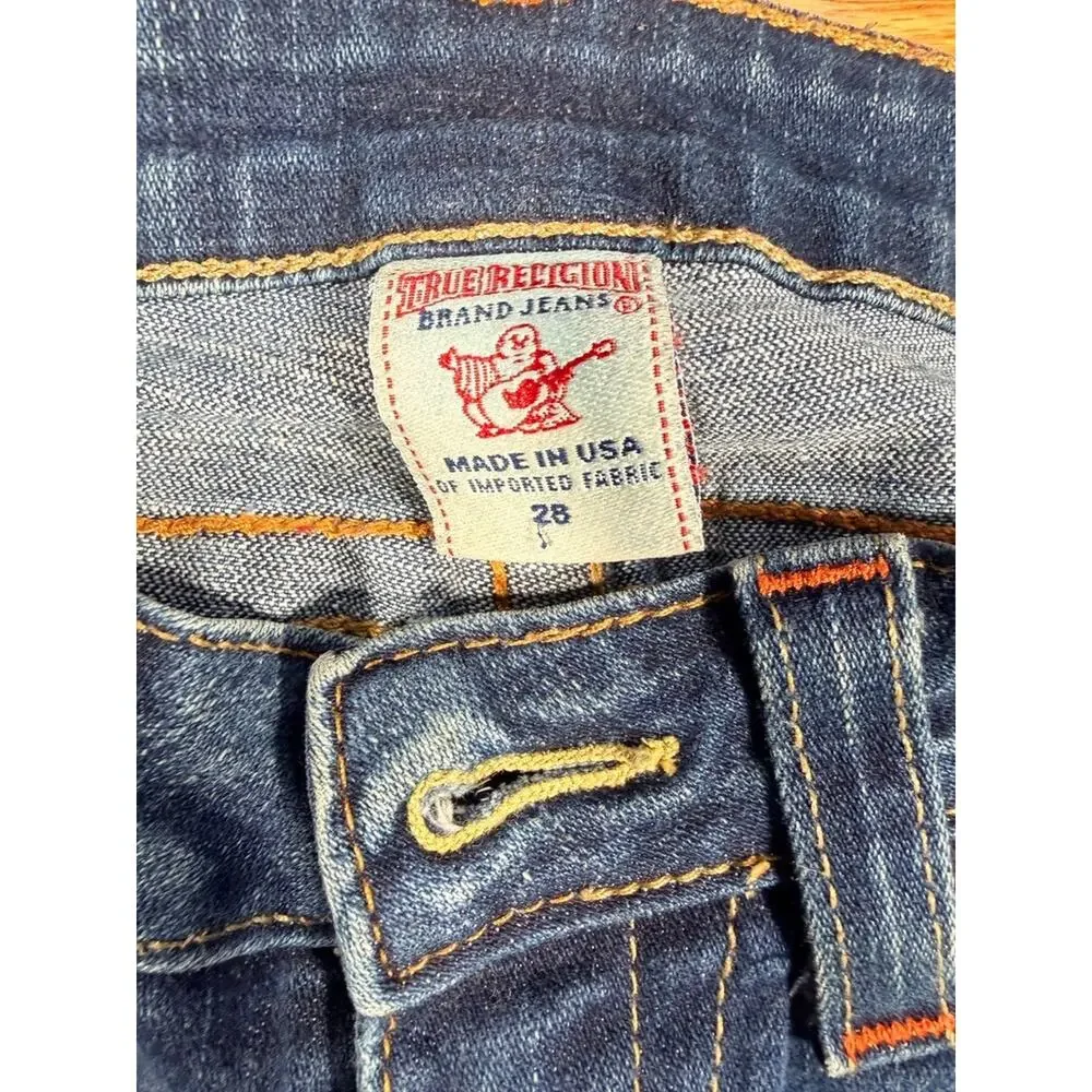 True Religion Brand Jeans Men’s Size 28 Made in USA Dark Wash Horseshoe Denim Y2